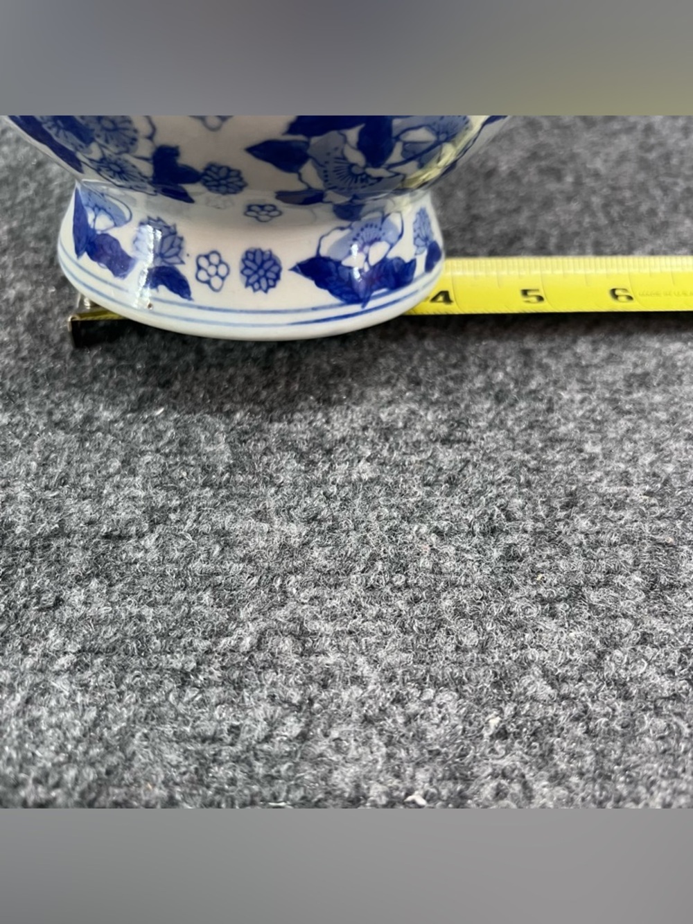 Vtg Andrea by Sadek Blue & White 8.5”Floral Porcelain Pitcher Vase - Picture 8 of 10